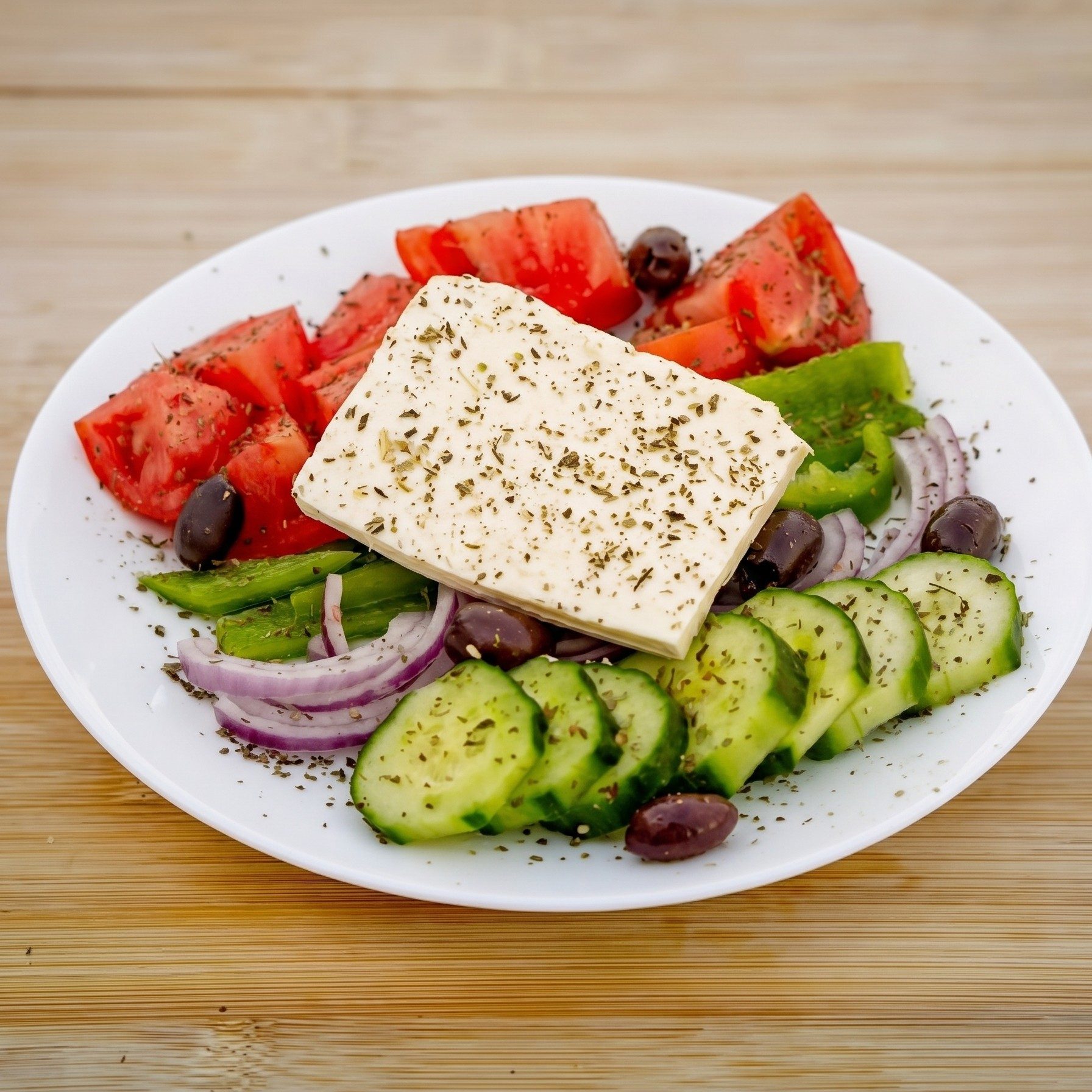 Horiatiki (Village) Salad.
